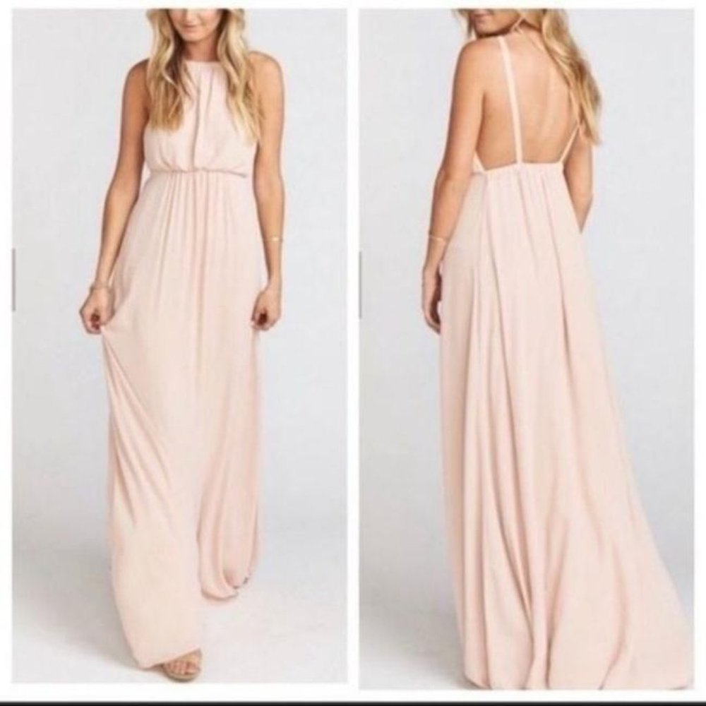 Show Me Your Mumu Amanda Dusty Blush Gown